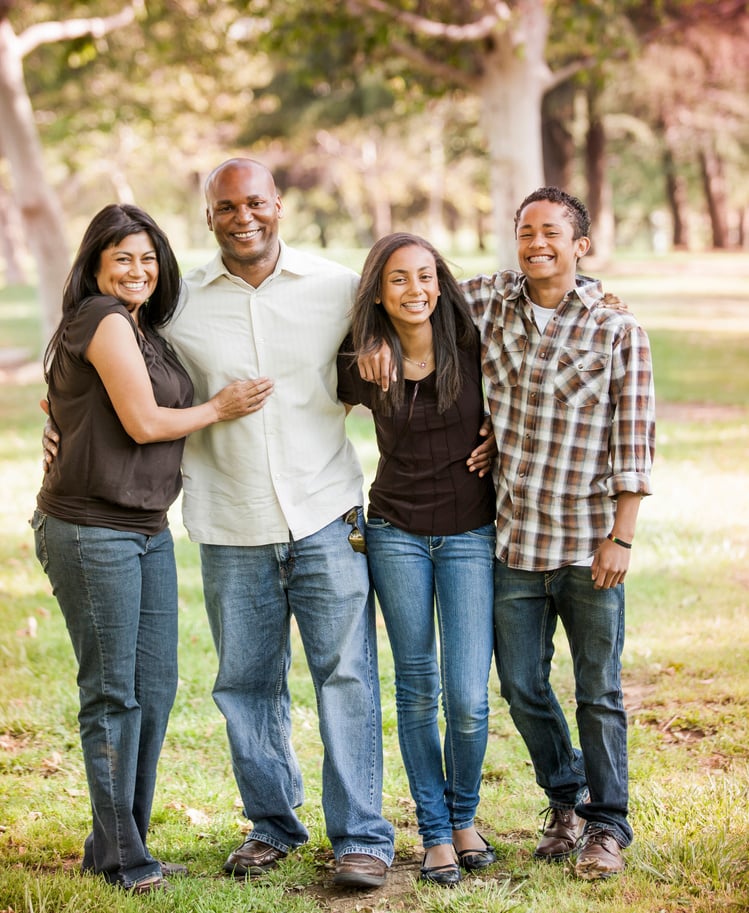 Diverse Family Photo
